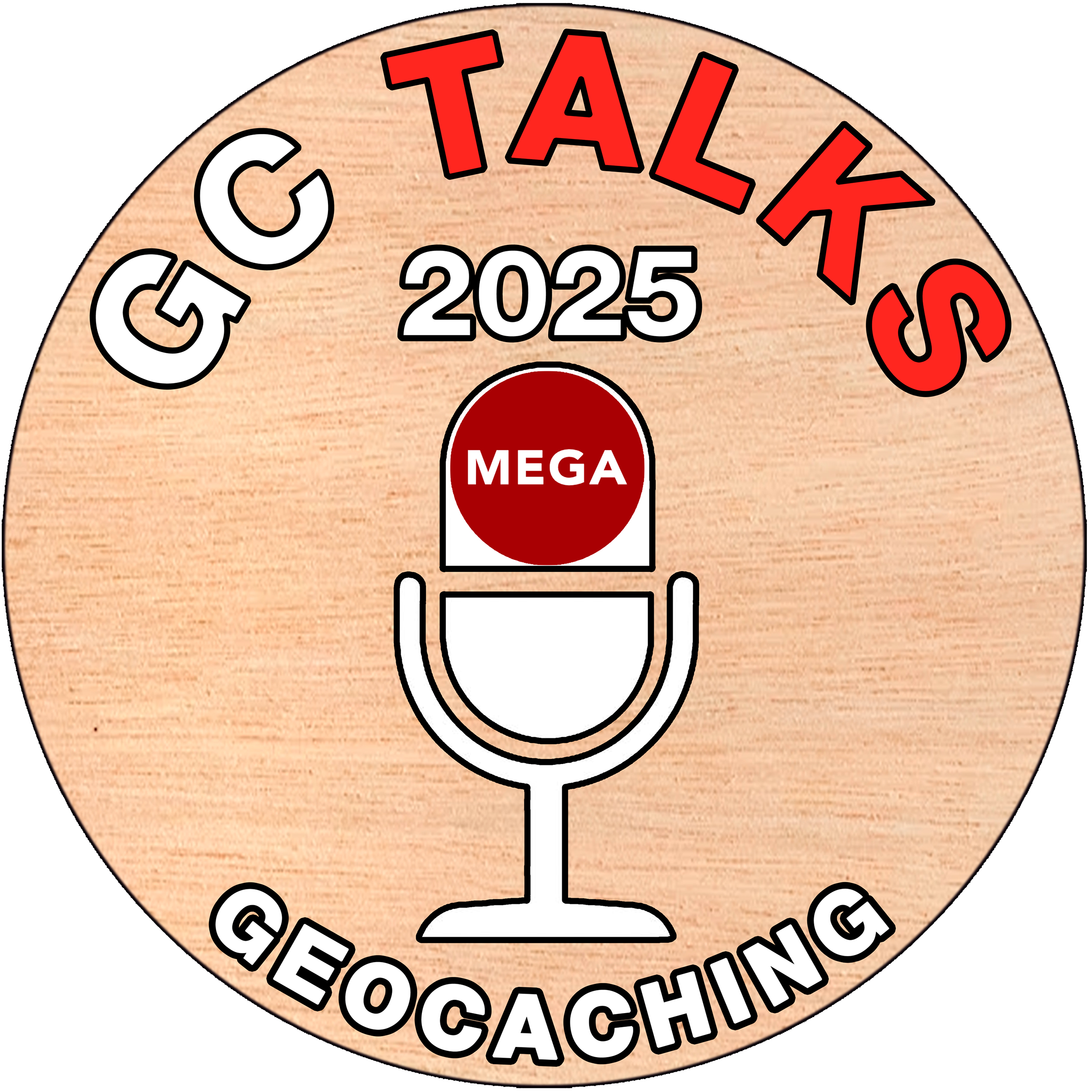 Woodcoin doble cara recuerdo de GcTalks 2025